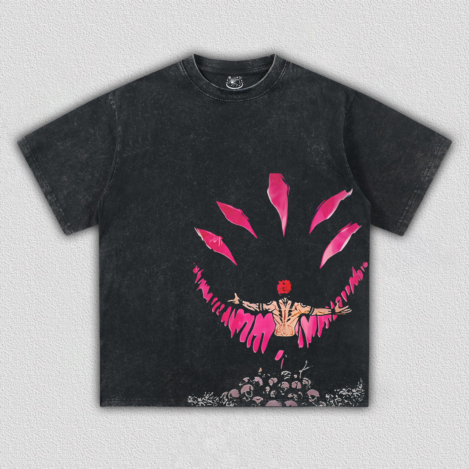 RYOMEN SUKUNA JUJUTSU KAISEN OVERSIZED TEE-[FRONT]