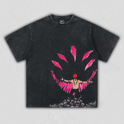 RYOMEN SUKUNA JUJUTSU KAISEN OVERSIZED TEE-[FRONT]