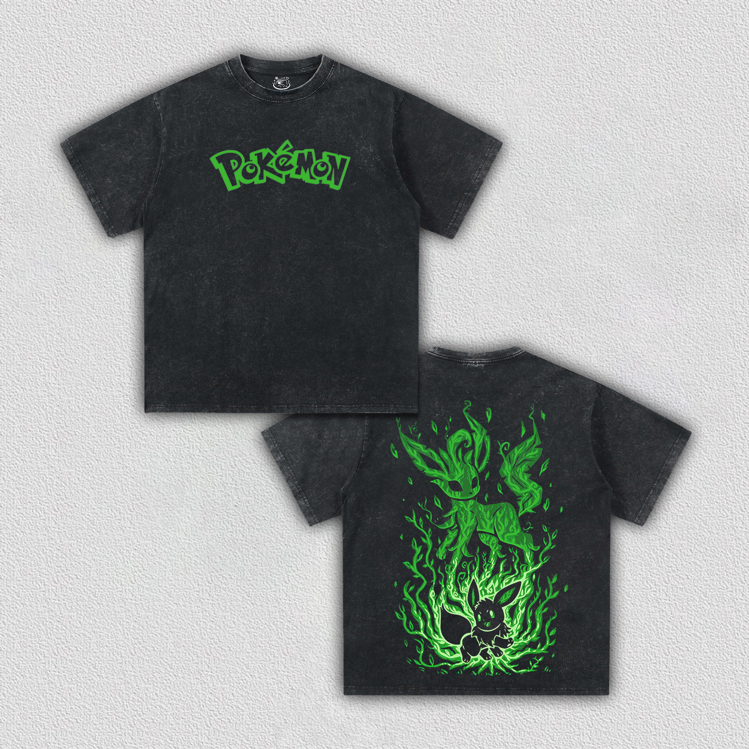 UNISEX ANIME INSPIRED VINTAGE OVERSIZED TEE丨POKÉMON-[DS]