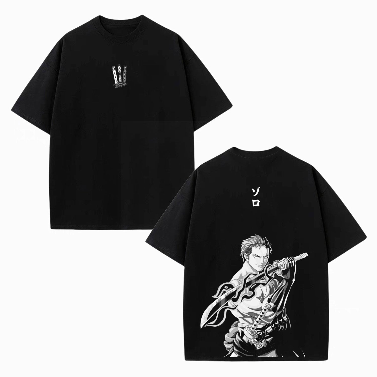 ZORO ONE PIECE UNISEX WASHED T-SHIRT-[DS]