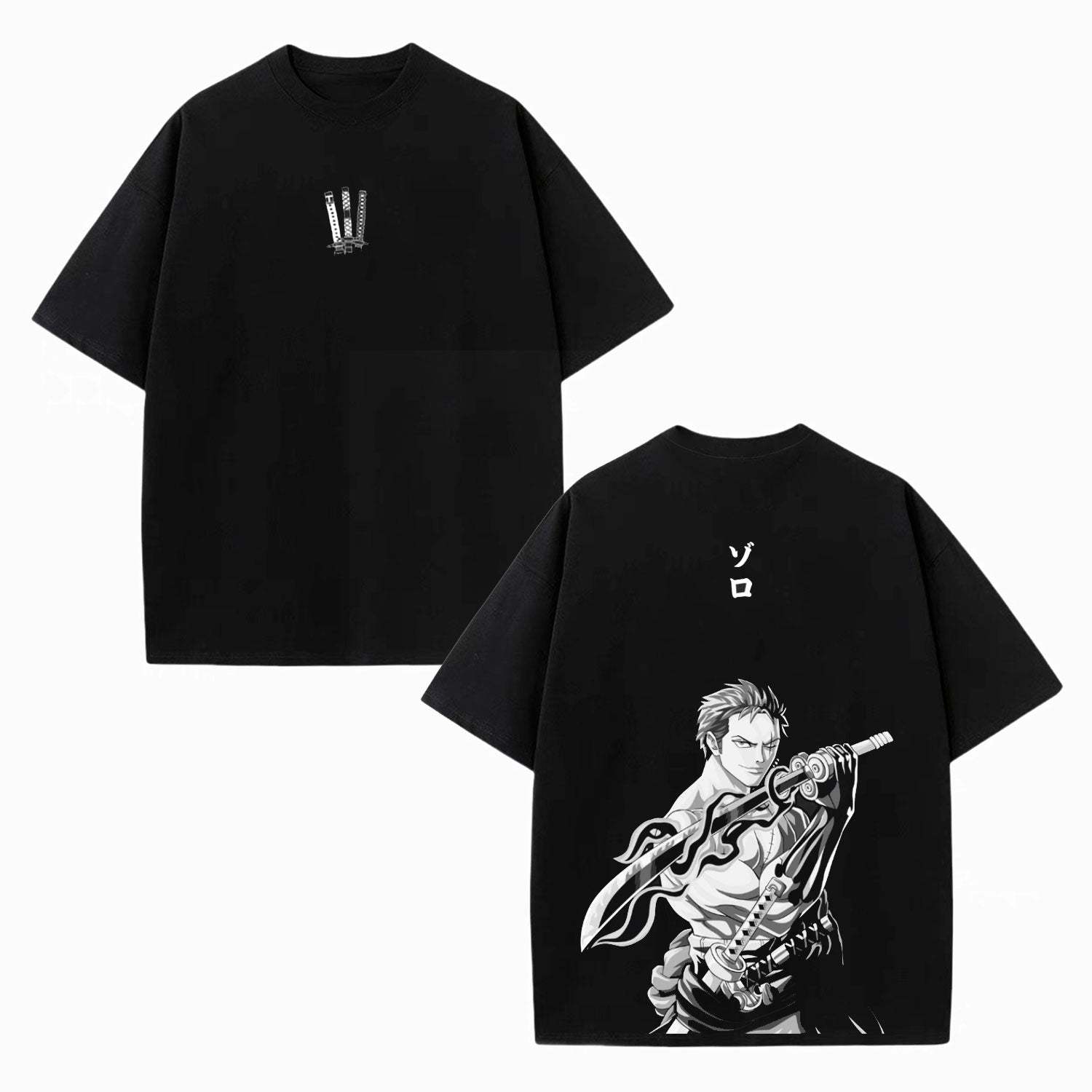 ZORO ONE PIECE UNISEX WASHED T-SHIRT-[DS]