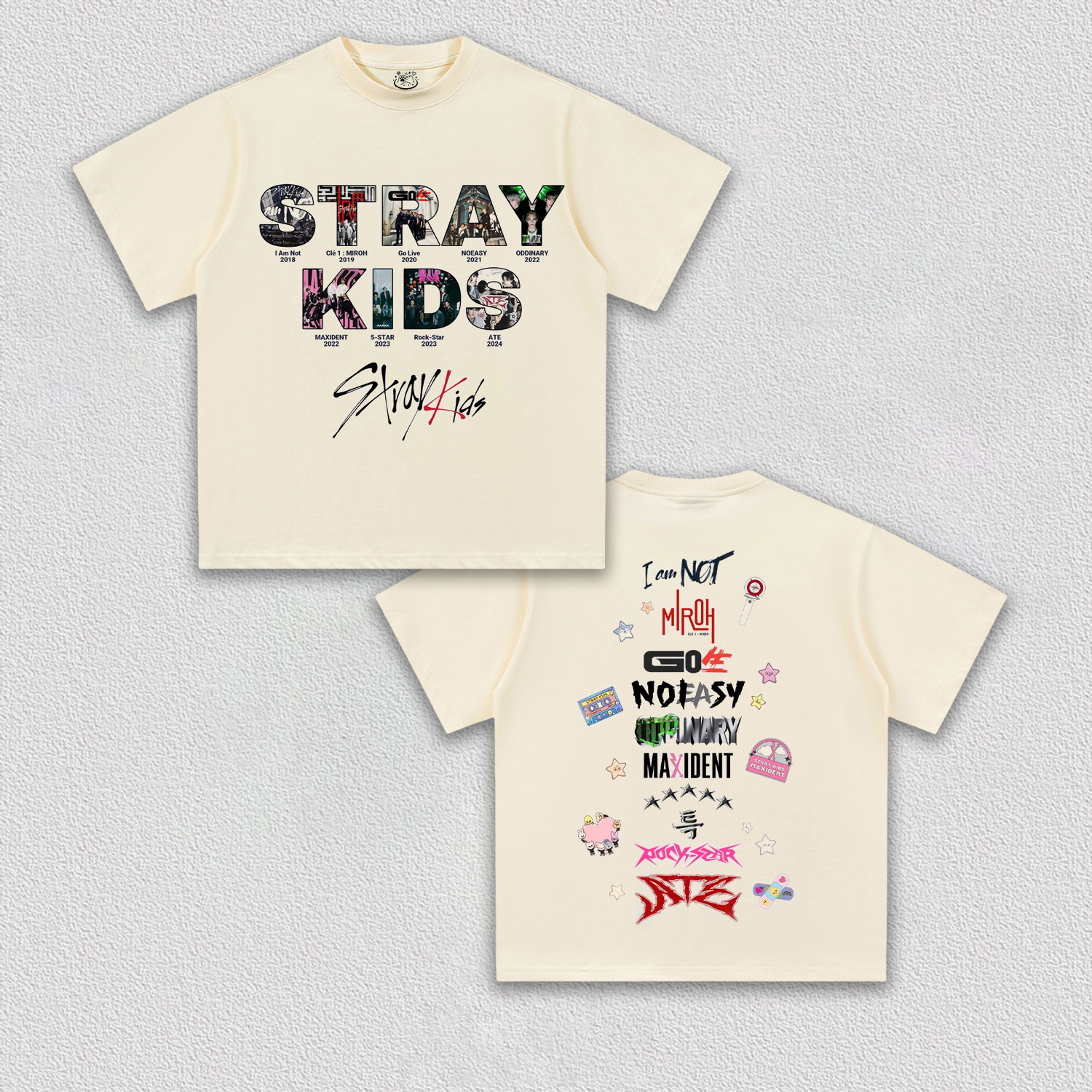 Straykids 2019年LIVE サイン入りTシャツ STRAY KIDS Songs T-Shirt – onlynicer
