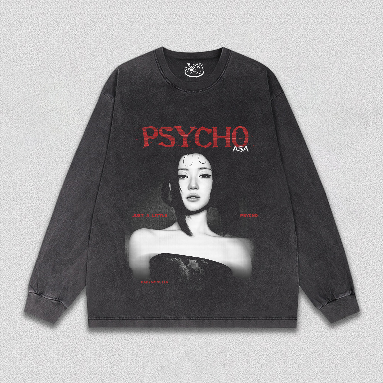 BABYMONSTER POPUP 限定 psycho ロンT Tシャツ PSYCHO-BABYMONSTER ASA TEE – onlynicer
