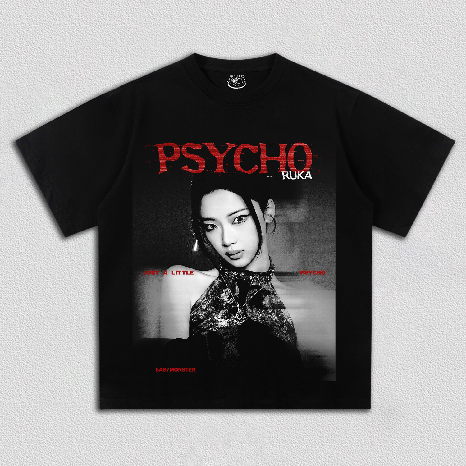 babymonster グッズ　psycho ロンT　黒 BLACK Lサイズ ロングスリーブTシャツ＜PSYCHO＞ BLACK | BABYMONSTER ONLINE SHOP