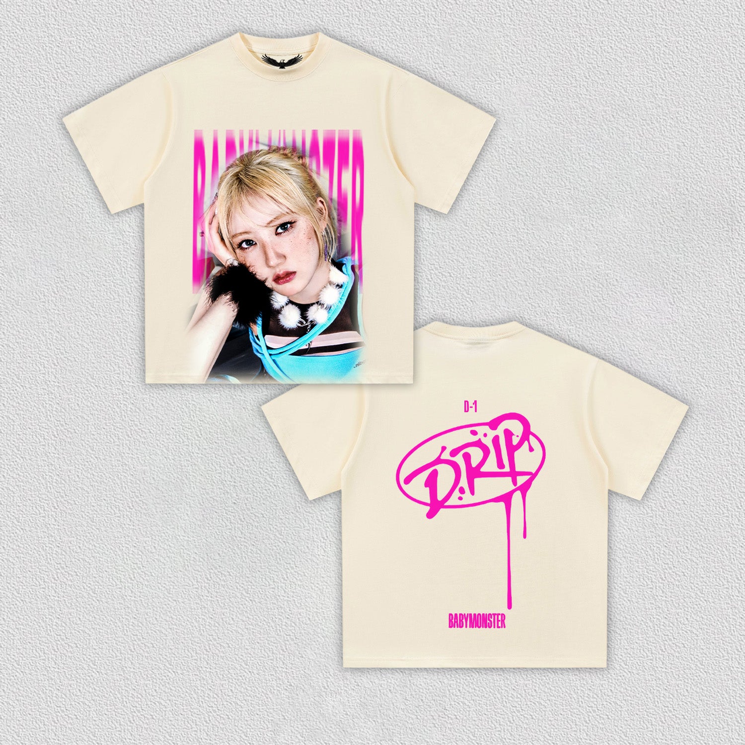 BABY MONSTER aespa twice LE SSERAFIM シャツ baby monster Rami TEE – onlynicer