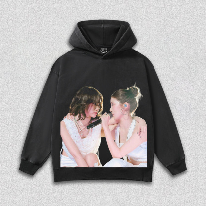 chaewon and  kazuha HOODIES