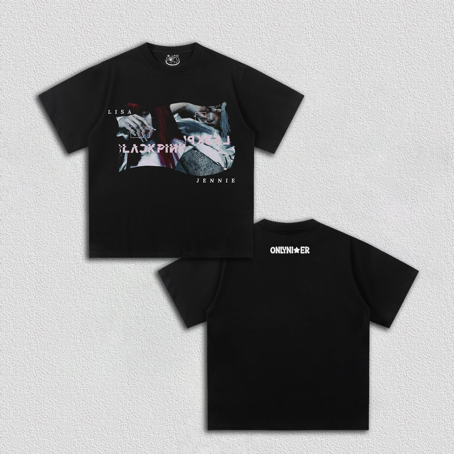 jennie with LISA x ONLYNICER TEE