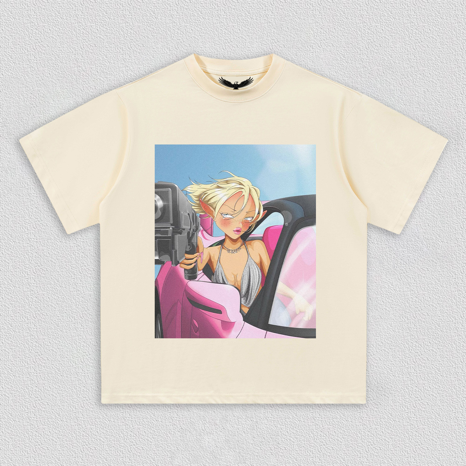 motorcycle girl  TEE