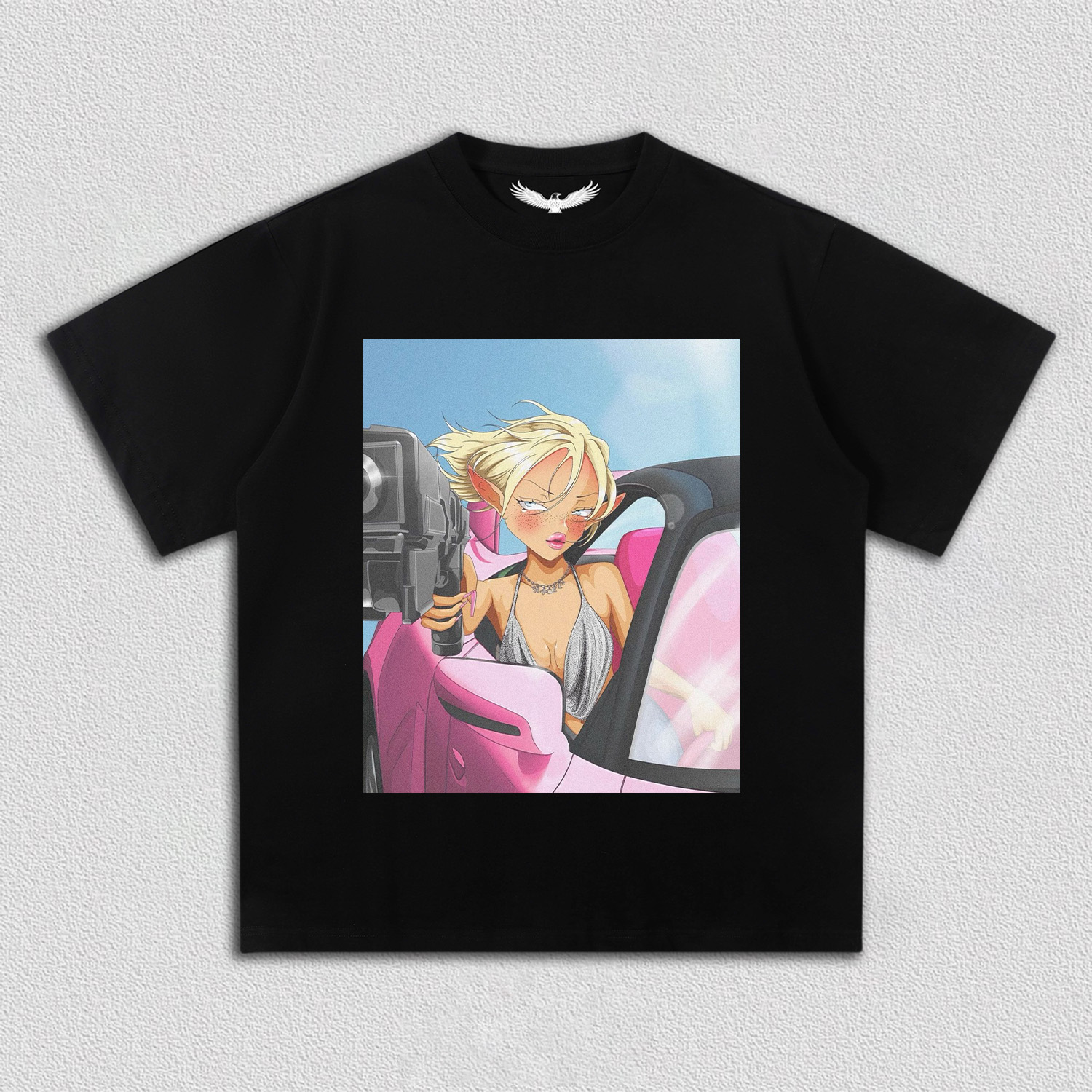 motorcycle girl  TEE