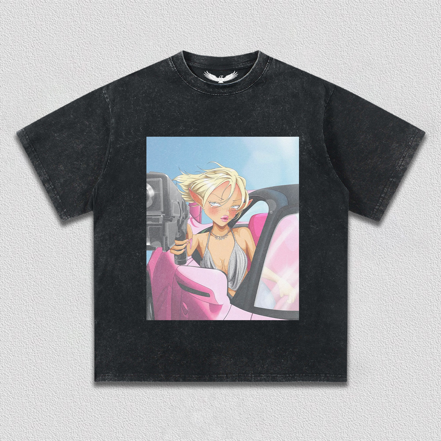 motorcycle girl  TEE