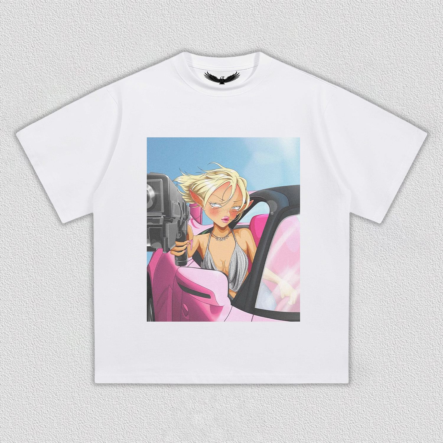 motorcycle girl  TEE