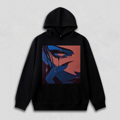 Tearful Red - Eyed Girl HOODIES