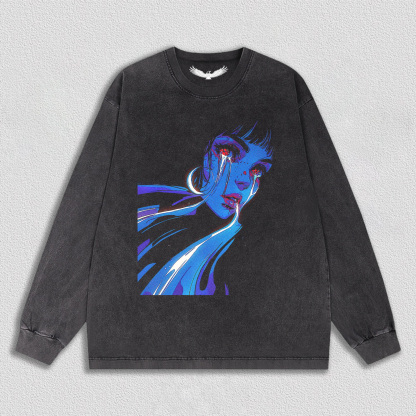 Neon Tearful Lady TEE