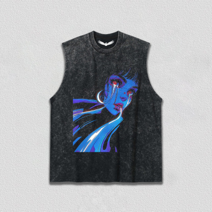 Neon Tearful Lady TEE