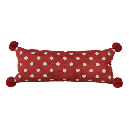 Retro polka dot long pillow