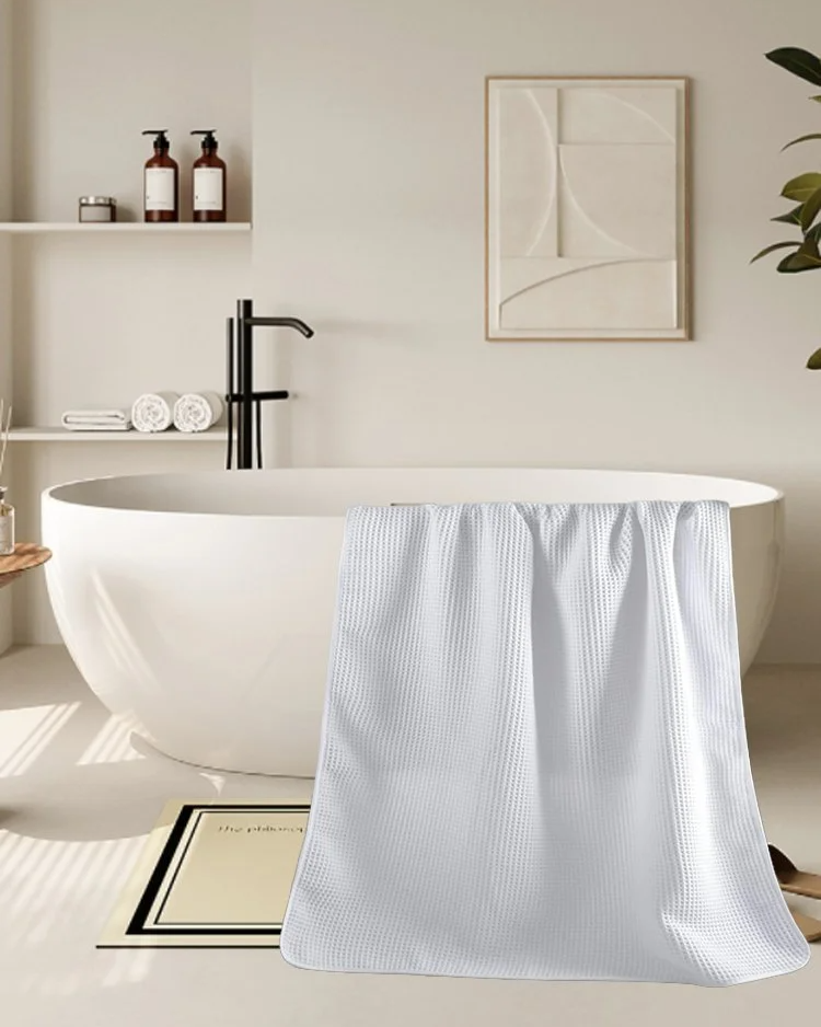 Super saugfähiges, schnell trocknendes Waffelhandtuch