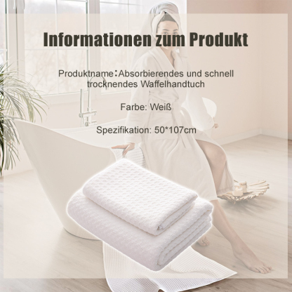 Super saugfähiges, schnell trocknendes Waffelhandtuch
