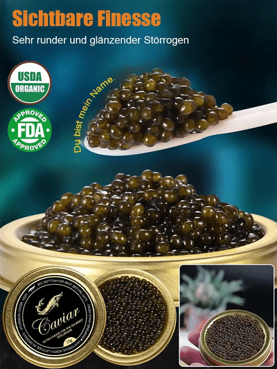 Russischer importierter Störkaviar.