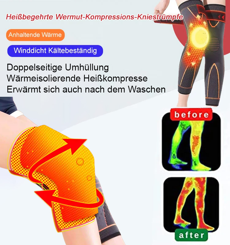 【Bestseller im Laden】Beinwärmer mit Beifuß für Männer und Frauen, ideal bei chronisch kalten Beinen.