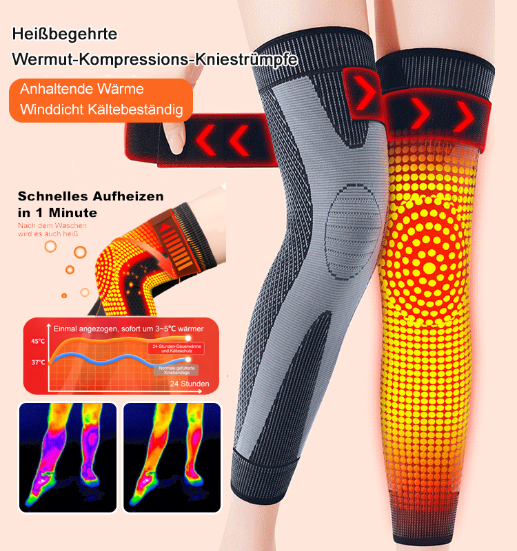 【Bestseller im Laden】Beinwärmer mit Beifuß für Männer und Frauen, ideal bei chronisch kalten Beinen.
