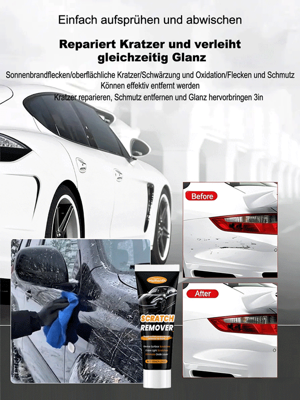 【Lackschonend】Tiefenreparatur-Pflegecreme für Autokratzern