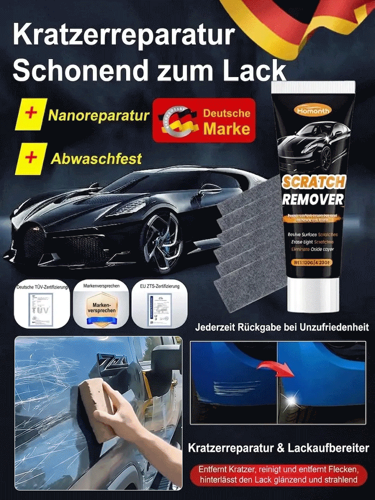 【Lackschonend】Tiefenreparatur-Pflegecreme für Autokratzern