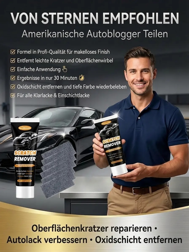 【Lackschonend】Tiefenreparatur-Pflegecreme für Autokratzern