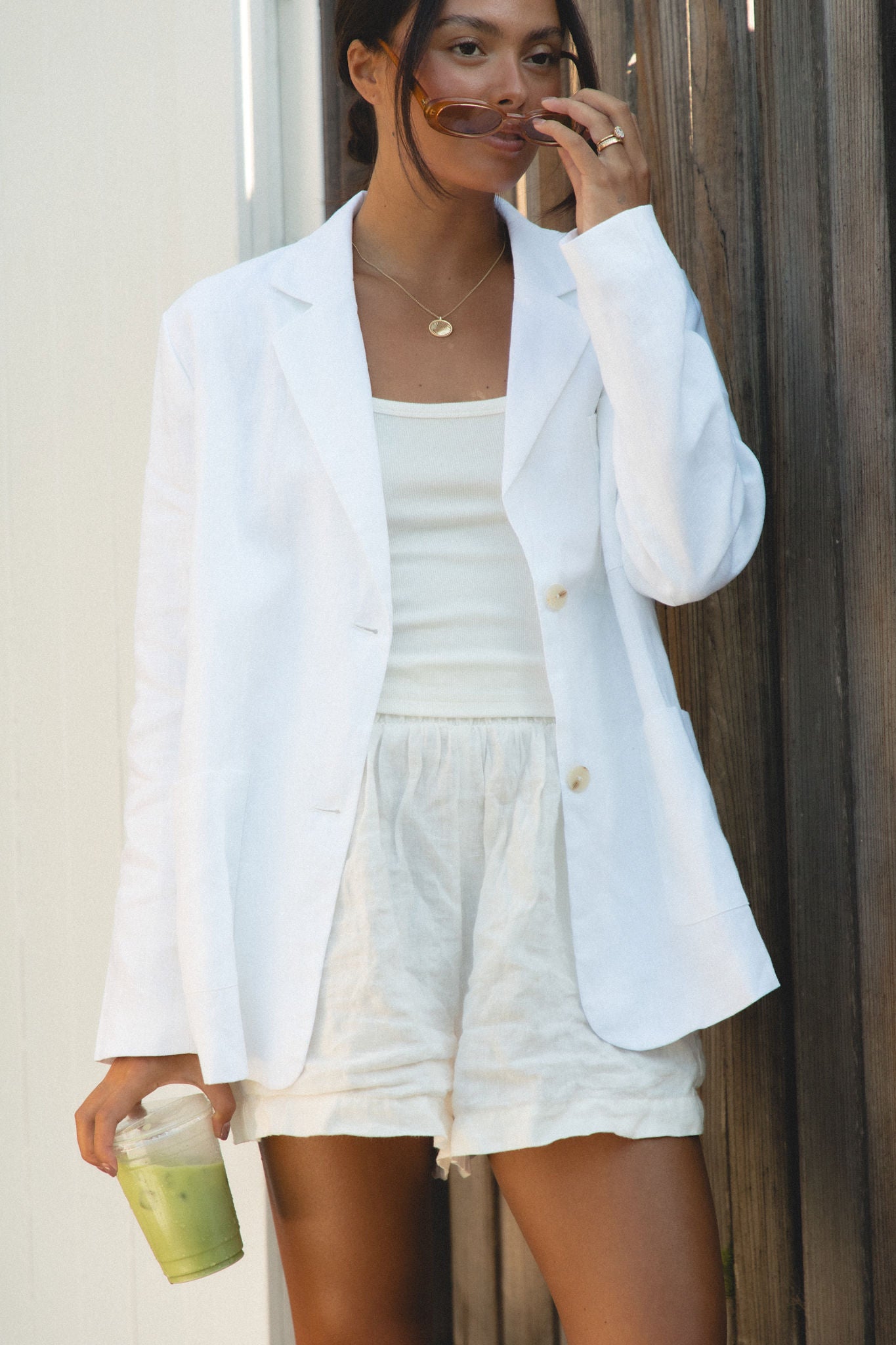 Seaside Soire Linen Blazer