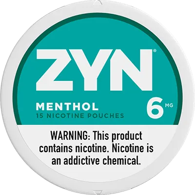 Buy ZYN Menthol 6mg - Extra Strong Nicotine Pouches