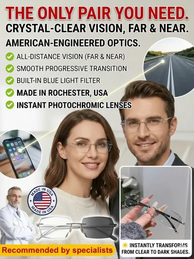 Ditch the extra pairs: Real-time, auto-focus smart glasses that adapt to your vision instantly.
