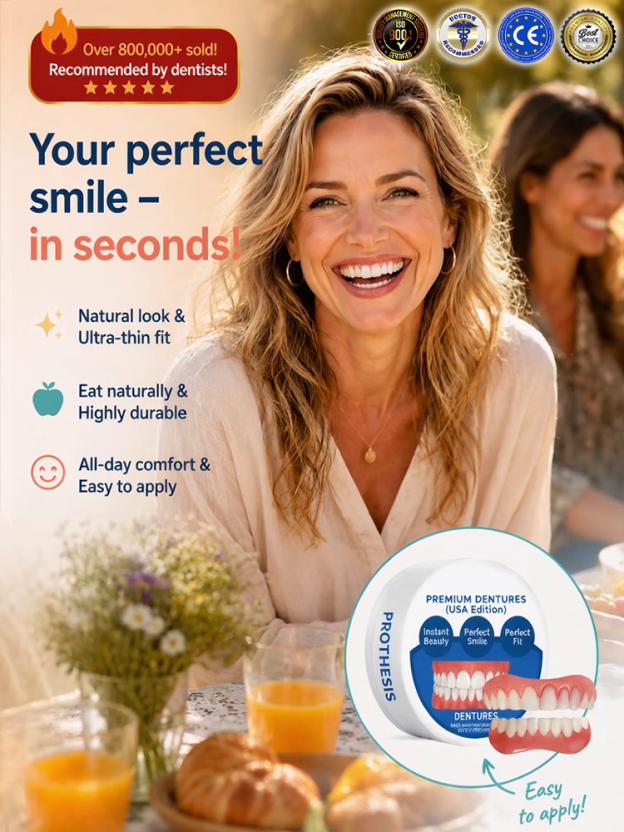 Comfortable and Aesthetic Temporary Denture Set