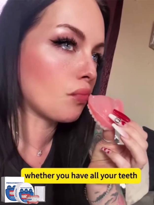 Comfortable and Aesthetic Temporary Denture Set