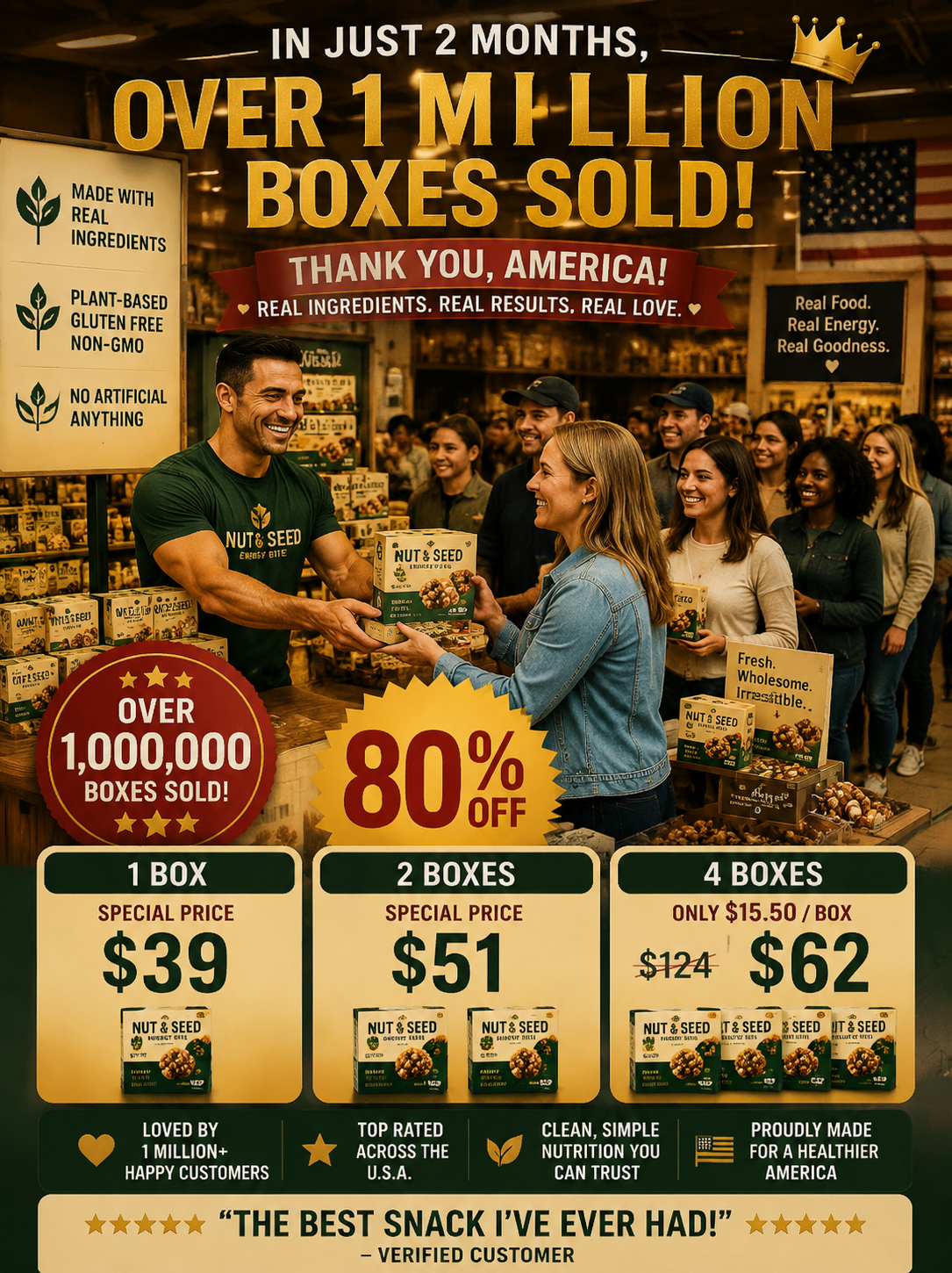 [100% Whole Nuts and Seeds] Western Region Nut Energy Ball