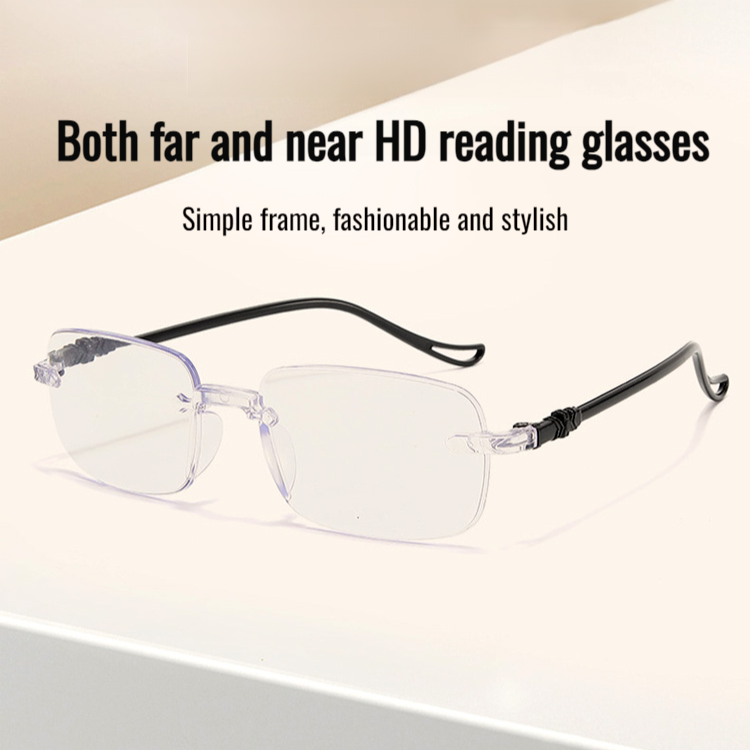 Lightweight Blue Light Blocking Progressive Reading Glasses for Seniors