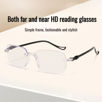 Lightweight Blue Light Blocking Progressive Reading Glasses for Seniors