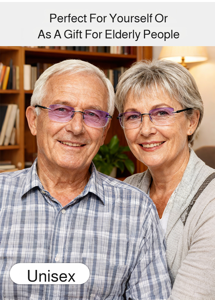 Lightweight anti-blue light reading glasses stylish design