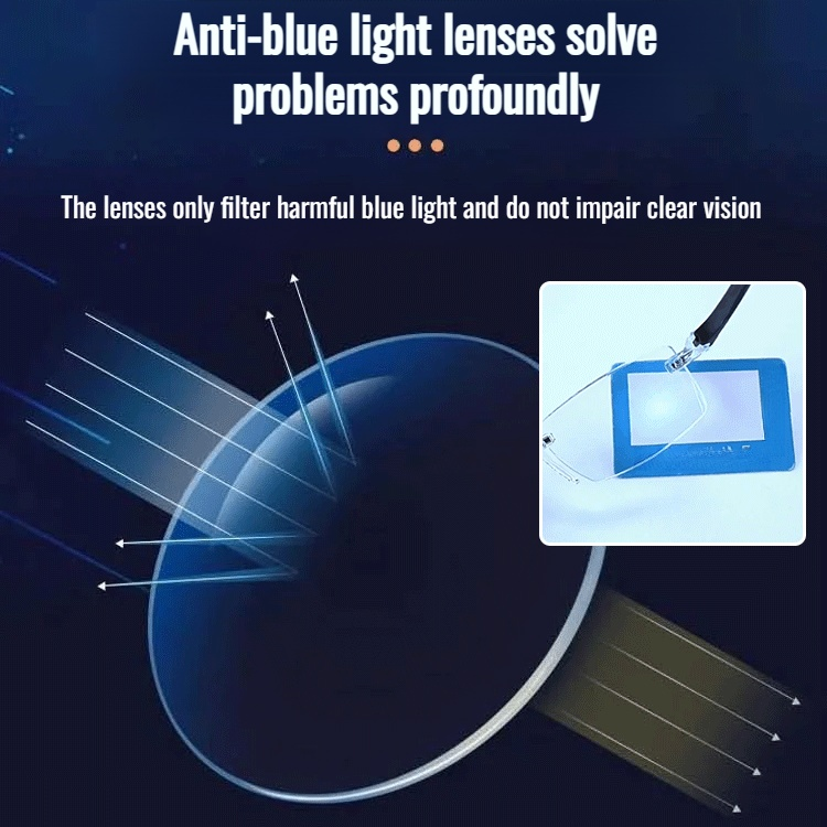 Lightweight Blue Light Blocking Progressive Reading Glasses for Seniors
