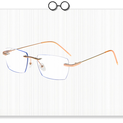 Photochromic Rimless Reading Glasses