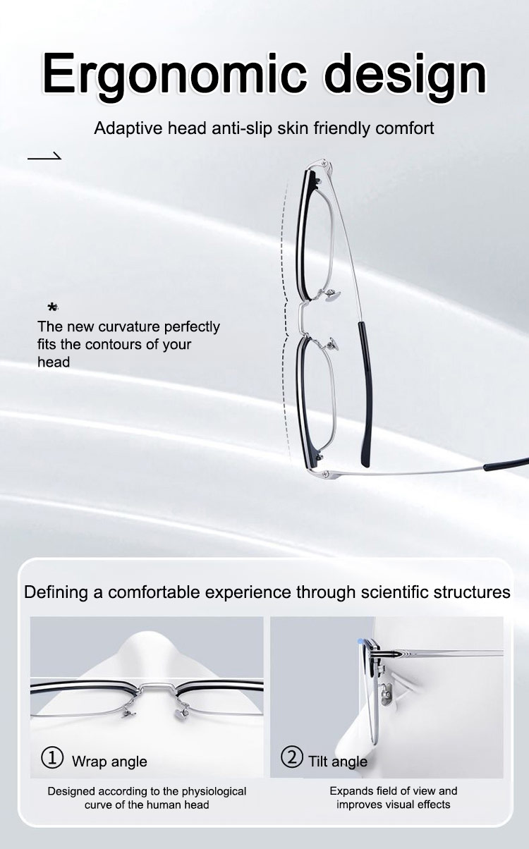 Adjustable arms of Progressive Multifocal Reading and Sunglasses 2-in-1