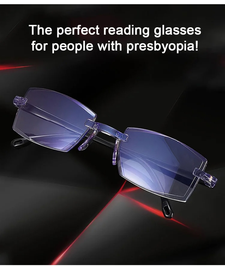 High-definition reading glasses for seniors with crystal clear lenses