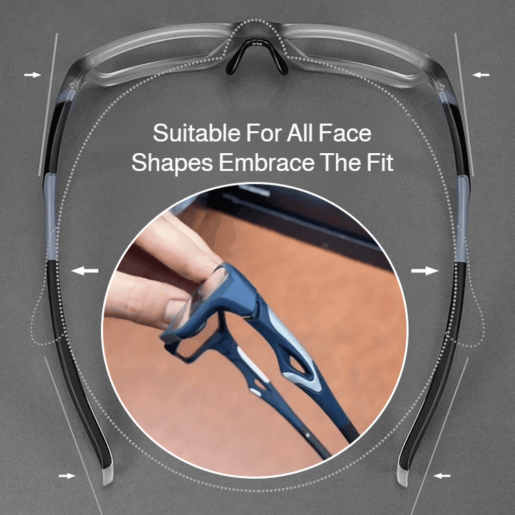 Fashion Anti-blue Light Reading Glasses, TR90 Sports Style, Dual-purpose for Near and Far