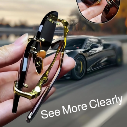 Crystal Stone Rimless Protective Sunglasses