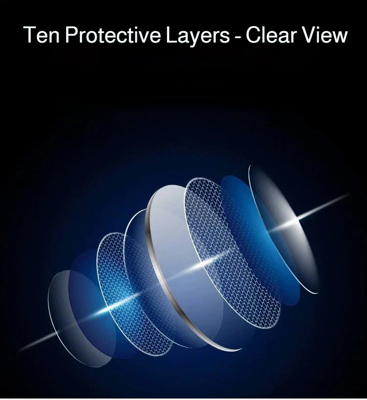 Close-up of blue light blocking lens technology