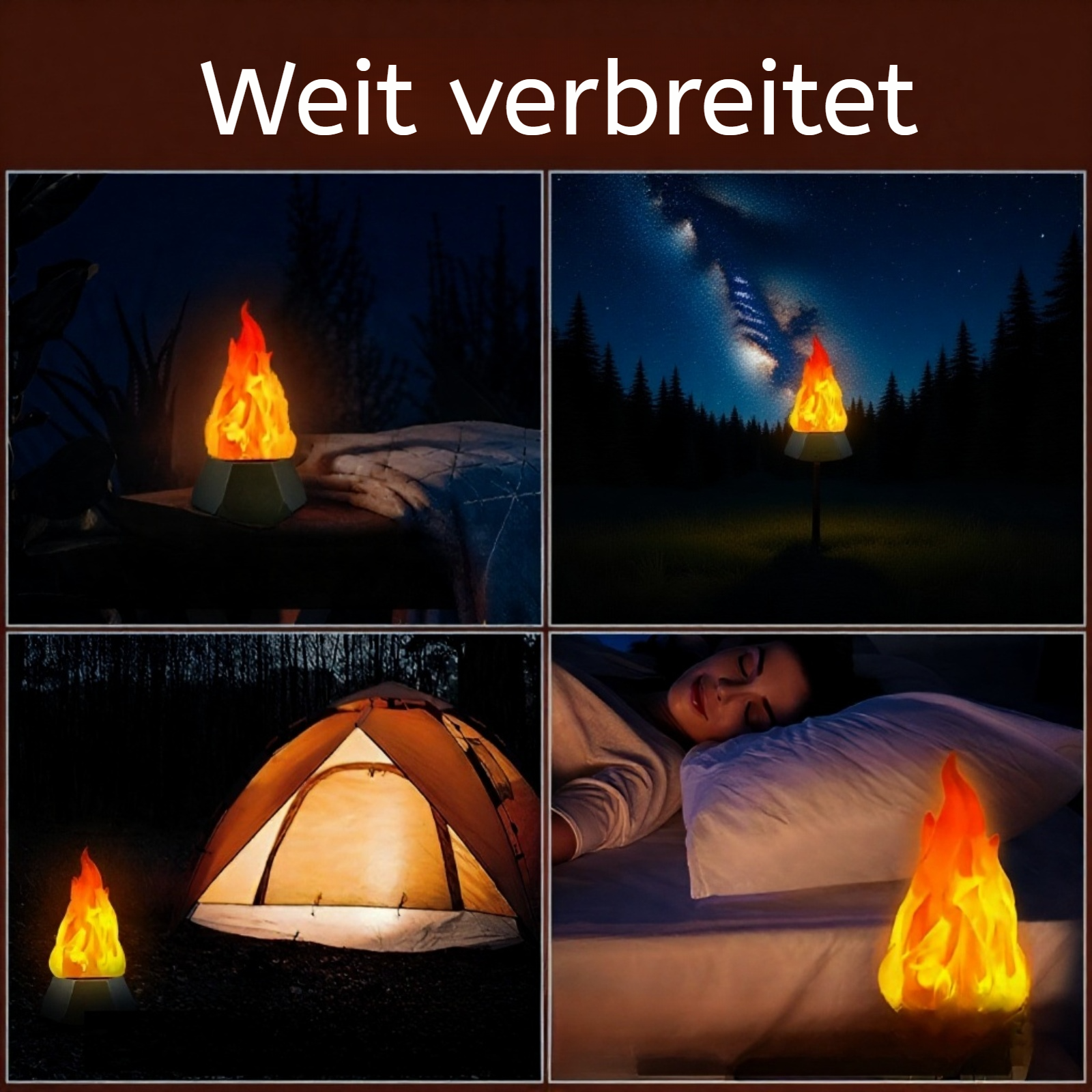 LED-Kerzenlampe als Geschenkidee für Freunde