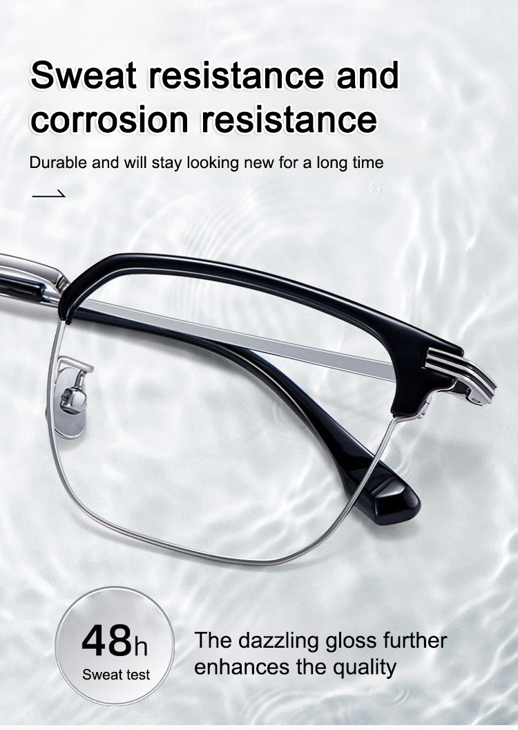 Woman wearing progressive multifocal reading and sunglasses outdoors