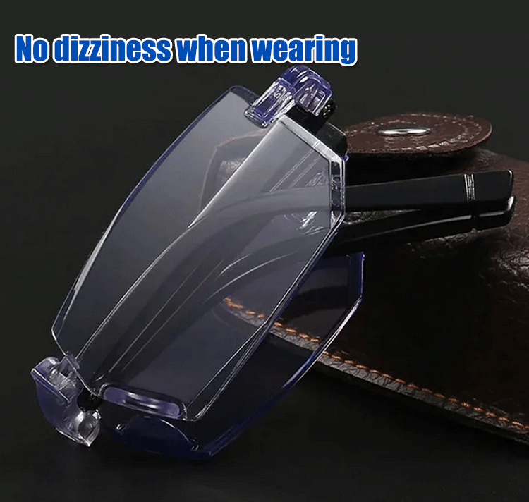 Frameless Integrated Diamond-Cut Reading Glasses on white background