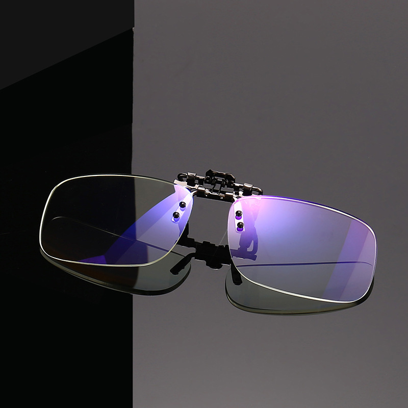 Reduce eye strain with anti-blue light glasses clip