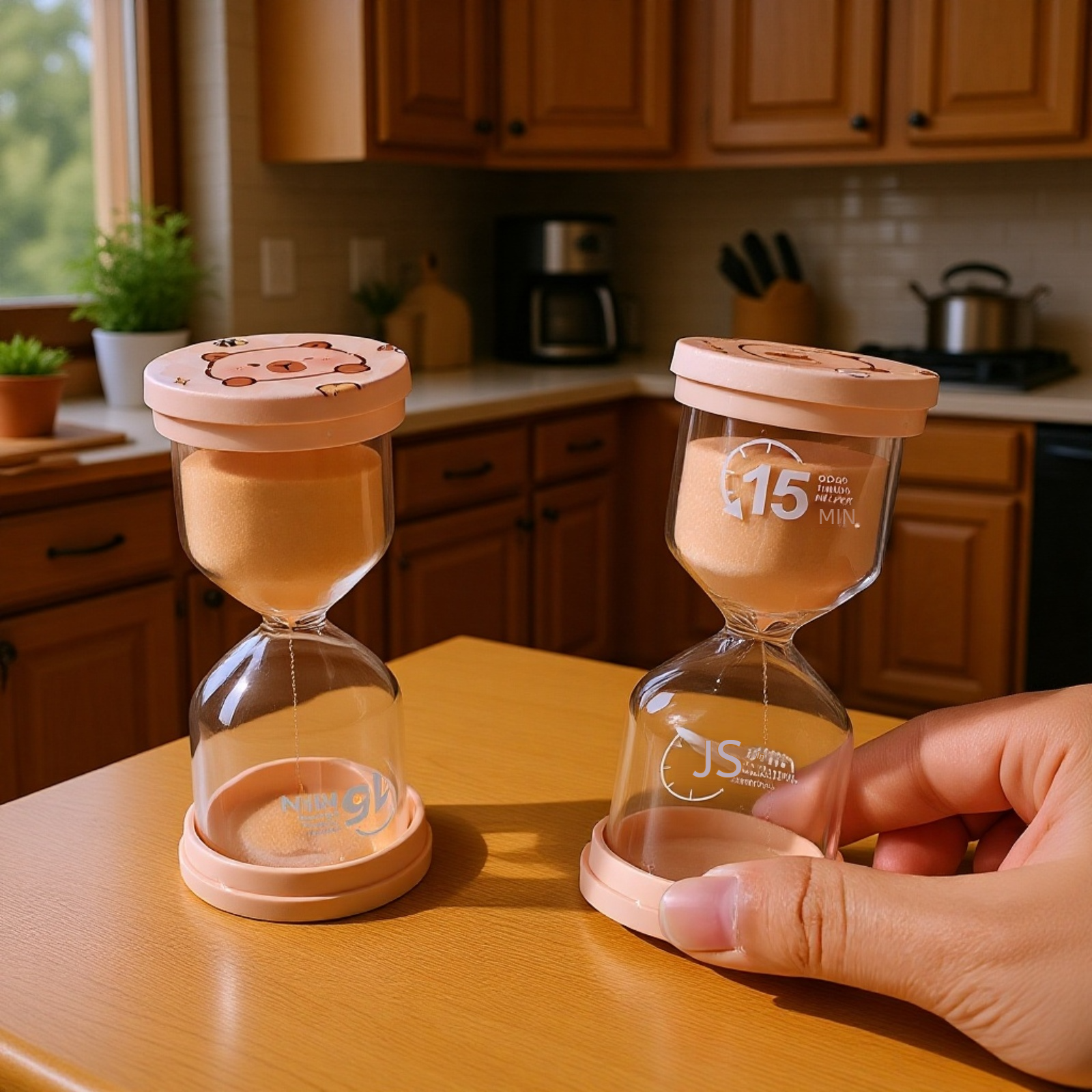 Sanduhr mit Capybara-Design im Kinderzimmer