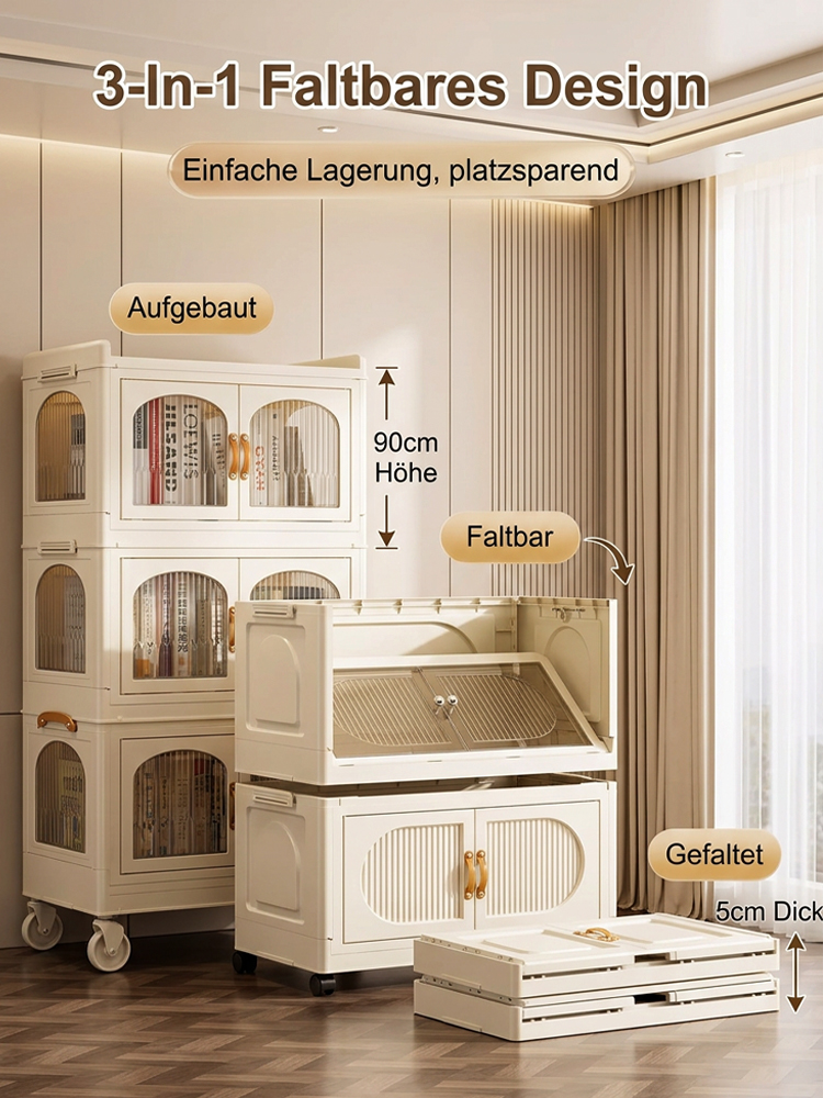 Multifunktionaler, tragbarer, faltbarer Aufbewahrungsschrank