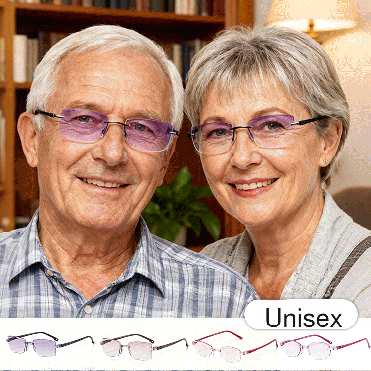 Frameless Blue Light Blocking Reading Glasses for Men and Women